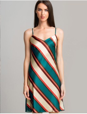 Шёлковая сорочка с полосами Mia-Amore BRIANNA 4330, Цвет: мультицвет, Размеры: 3XL