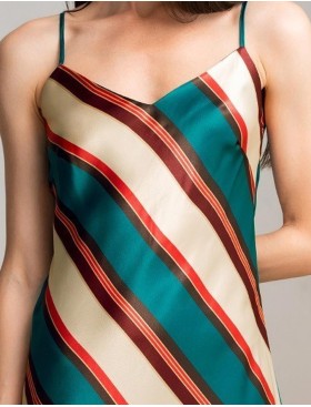 Шёлковая сорочка с полосами Mia-Amore BRIANNA 4330, Цвет: мультицвет, Размеры: 3XL, изображение 4