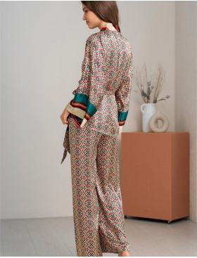 Шёлковый комплект тройка Mia-Amore BRIANNA 4335, Цвет: мультицвет, Размеры: S, изображение 3