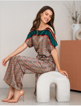 Пижама из шёлка Mia-Amore BRIANNA 4336, Цвет: мультицвет, Размеры: M, изображение 3