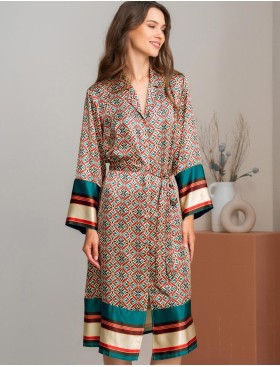 Удлиненная  рубашка халат Mia-Amore BRIANNA 4337, Цвет: мультицвет, Размеры: 3XL