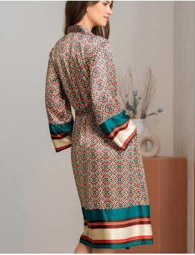 Удлиненная  рубашка халат Mia-Amore BRIANNA 4337, Цвет: мультицвет, Размеры: 3XL, изображение 2