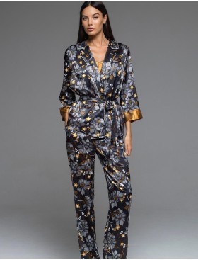 Брючный комплект-тройка Mia-Amore ELSA 7535, Цвет: темно-синий, Размеры: 2XL