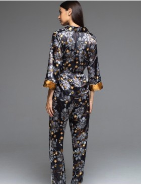 Брючный комплект-тройка Mia-Amore ELSA 7535, Цвет: темно-синий, Размеры: 2XL, изображение 3