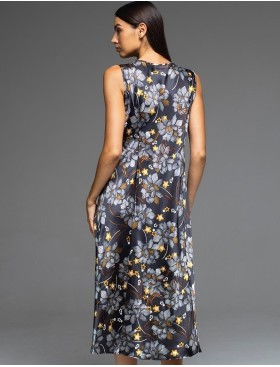 Сорочка на широких бретелях Mia-Amore ELSA 7538, Цвет: темно-синий, Размеры: 2XL, изображение 2