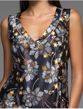 Сорочка на широких бретелях Mia-Amore ELSA 7538, Цвет: темно-синий, Размеры: 2XL, изображение 4