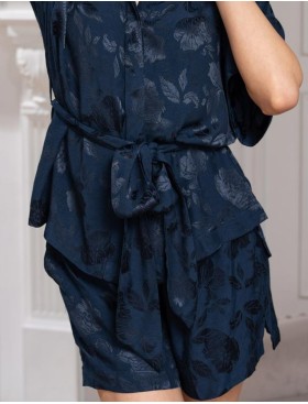 Комплект без пояса рубашка + шорты Mia-Amore ENRIKA 4407, Цвет: темно-синий, Размеры: 3XL, изображение 4