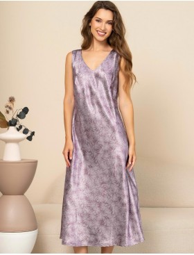 Длинная сорочка из шёлка Mia-Amore ESENIA 4351, Цвет: мультицвет, Размеры: 4XL