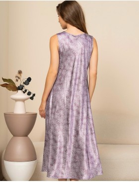 Длинная сорочка из шёлка Mia-Amore ESENIA 4351, Цвет: мультицвет, Размеры: 4XL, изображение 2