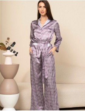 Шёлковая пижама с брюками Mia-Amore ESENIA 4355, Цвет: мультицвет, Размеры: 3XL