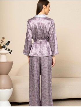 Шёлковая пижама с брюками Mia-Amore ESENIA 4355, Цвет: мультицвет, Размеры: 3XL, изображение 2