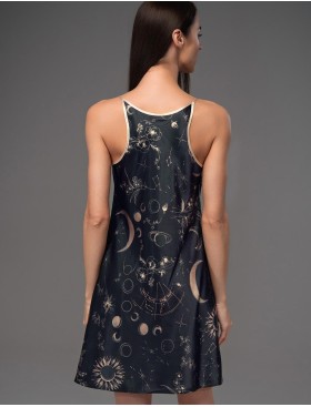 Шёлковая сорочка Mia-Amore GALATEYA 4461, Цвет: черный, Размеры: L, изображение 2