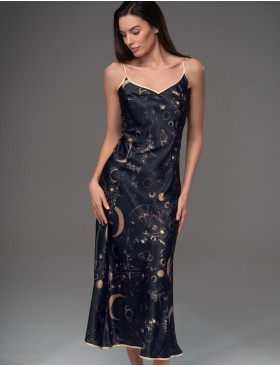 Длинная ночная сорочка Mia-Amore GALATEYA 4464, Цвет: черный, Размеры: 3XL