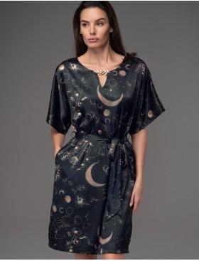 Шёлковая туника Mia-Amore GALATEYA 4465, Цвет: черный, Размеры: 4XL/5XL