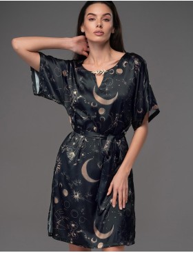 Шёлковая туника Mia-Amore GALATEYA 4465, Цвет: черный, Размеры: 4XL/5XL, изображение 3