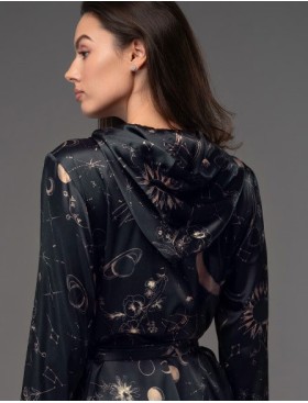 Шёлковый комплект с брюками Mia-Amore GALATEYA 4477, Цвет: черный, Размеры: 3XL, изображение 4