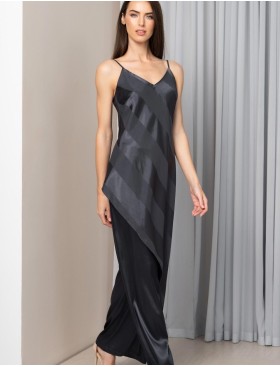 Атласный комплект Mia-Amore ILONA 7544 графит, Цвет: графит, Размеры: S, изображение 4