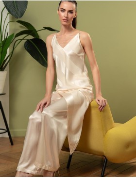 Атласный комплект Mia-Amore ILONA 7544 шампань, Цвет: шампань, Размеры: S, изображение 3