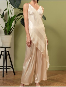 Атласный комплект Mia-Amore ILONA 7544 шампань, Цвет: шампань, Размеры: S, изображение 4