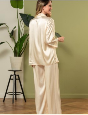 Пижама атласная Mia-Amore ILONA 7546 шампань, Цвет: шампань, Размеры: S, изображение 3