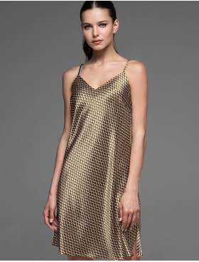 Атласная сорочка с узором Mia-Amore INNA 7520, Цвет: мультколор, Размеры: L, изображение 3