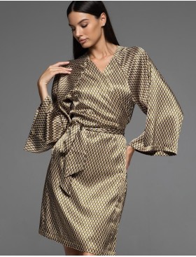 Оригинальный запашной халат Mia-Amore INNA 7523, Цвет: мультколор, Размеры: S/M