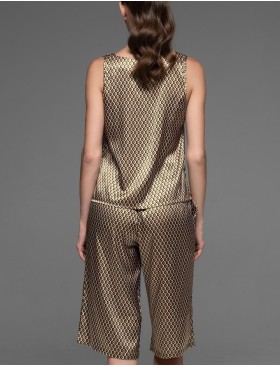 Атласный комплект майка и шорты Mia-Amore INNA 7524, Цвет: мультколор, Размеры: S, изображение 2