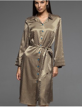 Домашняя рубашка-халат Mia-Amore INNA 7527, Цвет: мультколор, Размеры: XL