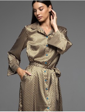 Домашняя рубашка-халат Mia-Amore INNA 7527, Цвет: мультколор, Размеры: XL, изображение 4