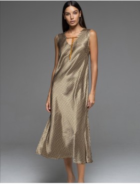 Длинная атласная сорочка Mia-Amore INNA 7528, Цвет: мультколор, Размеры: L, изображение 3