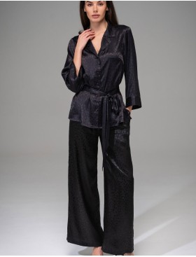 Атласный комплект Mia-Amore JOANNA 7314 черный, Цвет: черный, Размеры: L, изображение 2