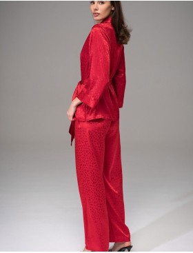 Атласный комплект Mia-Amore JOANNA 7314 красный, Цвет: красный, Размеры: 2XL, изображение 2