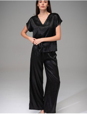 Атласный костюм Mia-Amore JOANNA 7316 черный, Цвет: черный, Размеры: L