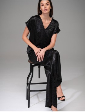 Атласный костюм Mia-Amore JOANNA 7316 черный, Цвет: черный, Размеры: L, изображение 3