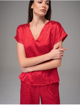 Атласный костюм Mia-Amore JOANNA 7316 красный, Цвет: красный, Размеры: L