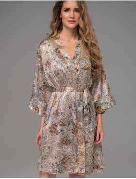 Халат-кимоно из шёлка Mia-Amore LIVIA 4493, Цвет: мультицвет, Размеры: 4XL/5XL