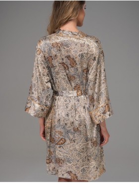 Халат-кимоно из шёлка Mia-Amore LIVIA 4493, Цвет: мультицвет, Размеры: 4XL/5XL, изображение 2