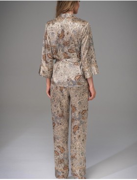 Брючный комплект шёлк Mia-Amore LIVIA 4496, Цвет: мультицвет, Размеры: 2XL, изображение 2