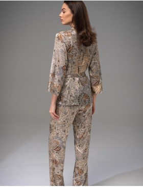 Шёлковый комплект тройка Mia-Amore LIVIA 4497, Цвет: мультицвет, Размеры: 2XL, изображение 3