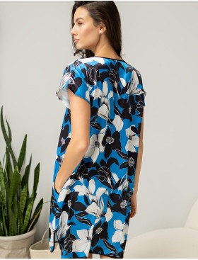 Туника с цветами Mia-Amore MARTINA 7324, Цвет: голубой, Размеры: L/XL, изображение 2