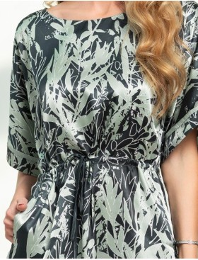 Туника атласная Mia-Amore SOLANGE 7517, Цвет: серо-ментоловый, Размеры: 2XL/3XL, изображение 4