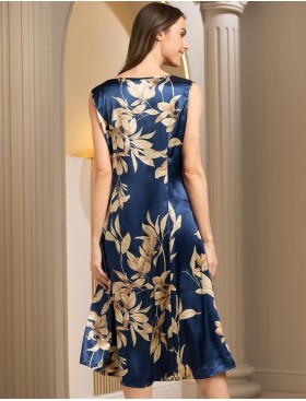 Сорочка атласная Mia-Amore TAIS 7495, Цвет: темно-синий, Размеры: 3XL, изображение 2