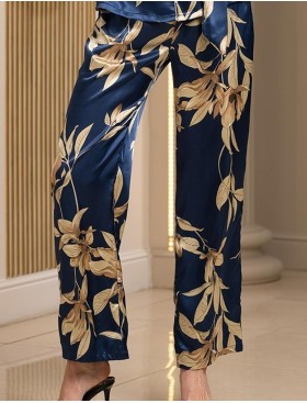 Брючный комплект с цветами Mia-Amore TAIS 7496, Цвет: темно-синий, Размеры: 3XL, изображение 4