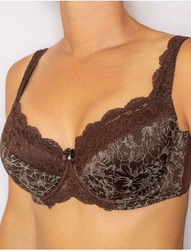 Бюстгальтер на поролоне Albina L TIFFANY 8020 шоколад, Цвет: шоколад, Размеры: 75D