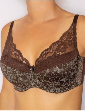 Бюстгальтер с поролоном Albina L TIFFANY 8085 шоколад, Цвет: шоколад, Размеры: 75G
