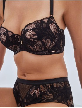 Кружевной бюстгальтер пуш-ап Alles BOUDOIR 01 P-UP black, Цвет: черный, Размеры: 65D, изображение 7