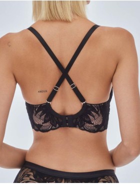 Кружевной бюстгальтер пуш-ап Alles BOUDOIR 01 P-UP black, Цвет: черный, Размеры: 65D, изображение 2