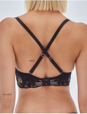 Бюстгальтер с вкладышами пуш-ап Alles BOUDOIR P-UP black, Цвет: черный, Размеры: 60D, изображение 2