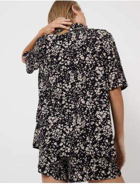 Пижама с шортами из вискозы Aruelle ELAINA, Цвет: черный, Размеры: S, изображение 2