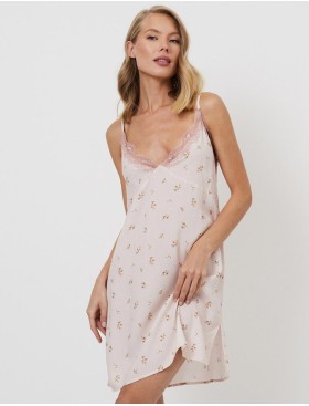 Сорочка на тонких бретелях Aruelle FLOSSIE, Цвет: пудровый, Размеры: XS